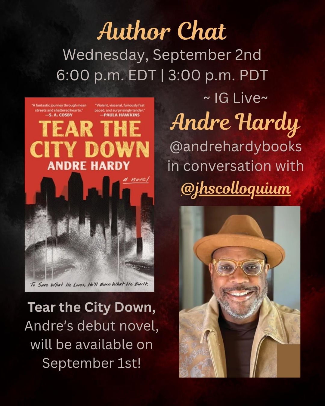 Author Chat with Andre Hardy