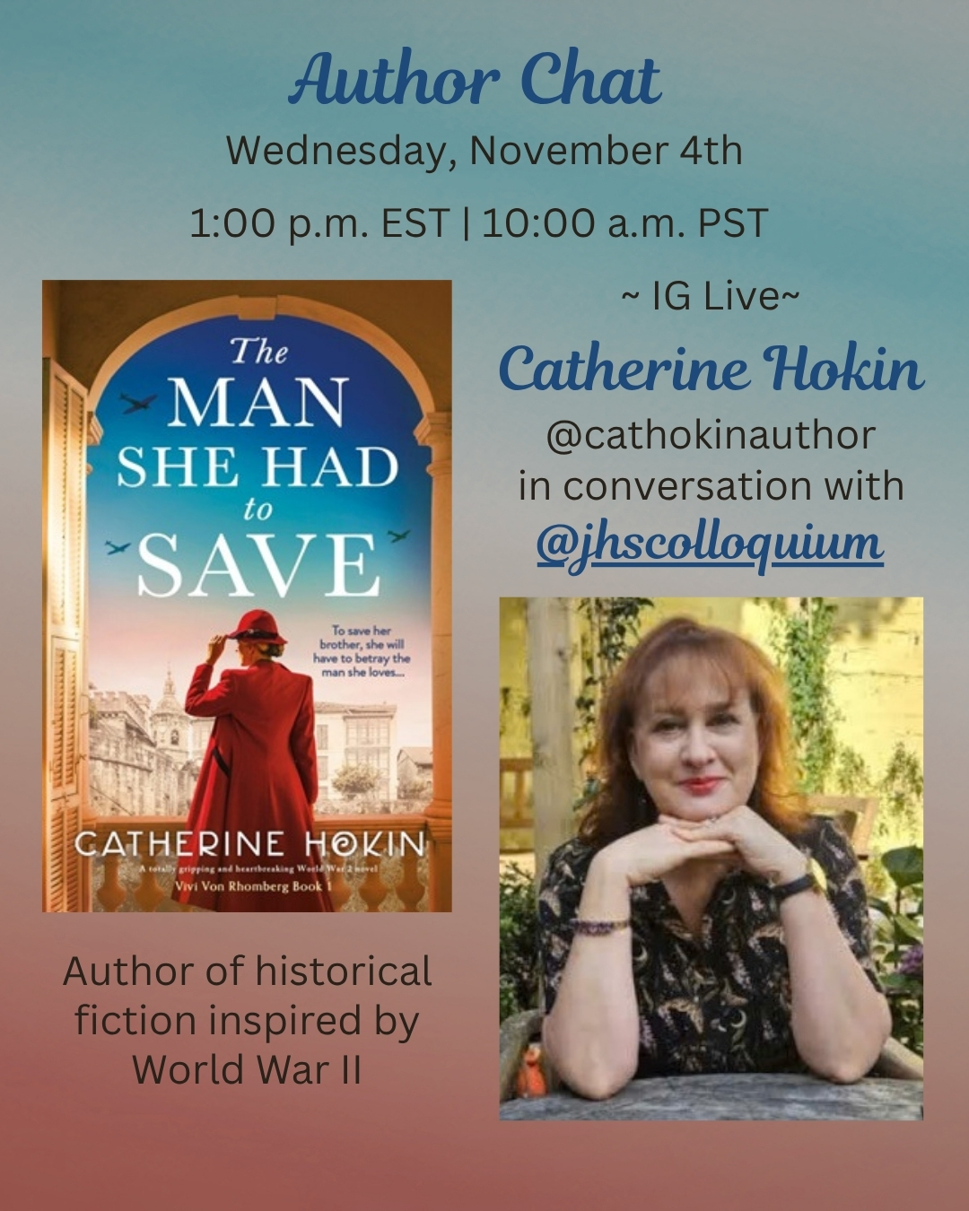 Author Chat with Catherine Hokin